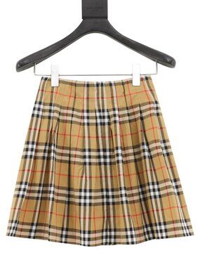 Burberry mini skirt.
